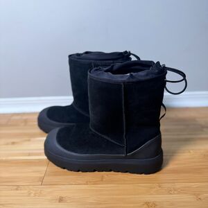 UGG Classic Short Weather Hybrid Boot 1143992 Black Men’s 13 Waterproof Suede